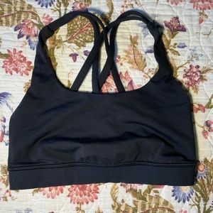 Black Lululemon Energy Bra